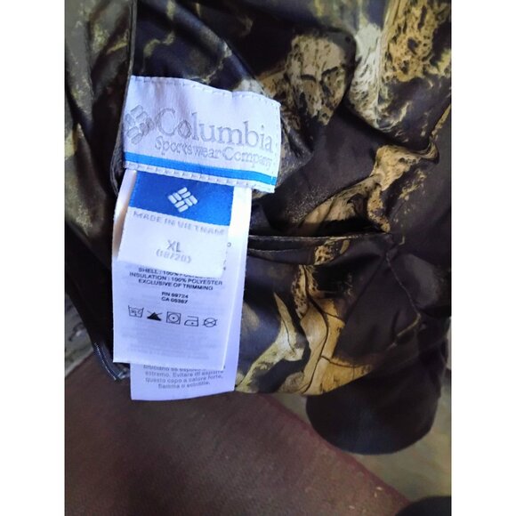 Columbia Reversible Hooded Camo Jacket XL Polyester Womens Outdoor Wear - Picture 5 of 8